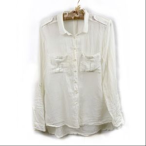 Reitmans Sheer Button Up